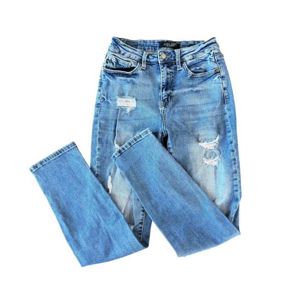 Judy Blue Boyfriend Fit Distressed Jeans Size 5